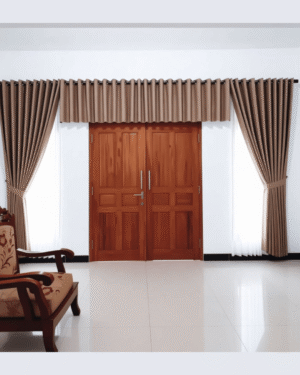 Gorden Poni Minimalis Pintu & Jendela Cokelat Warm – Set Gorden Blackout Premium Gorden Poni Minimalis Pintu & Jendela Cokelat Warm – Set Gorden Blackout Premium